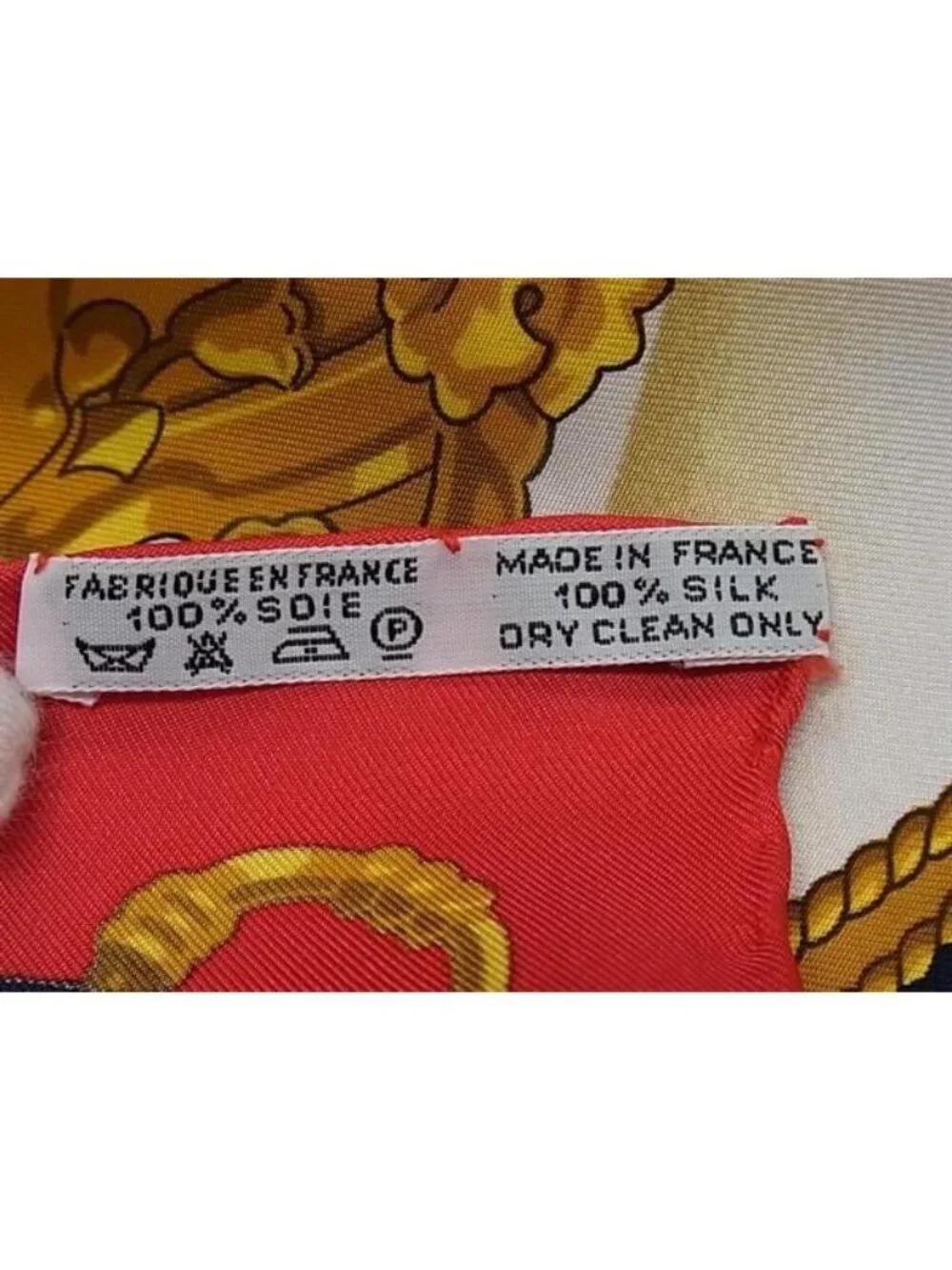 Hermes Soleil de Soie Carre 90 Silk Scarf Shawl Red Multicolor - Picture 5 of 6